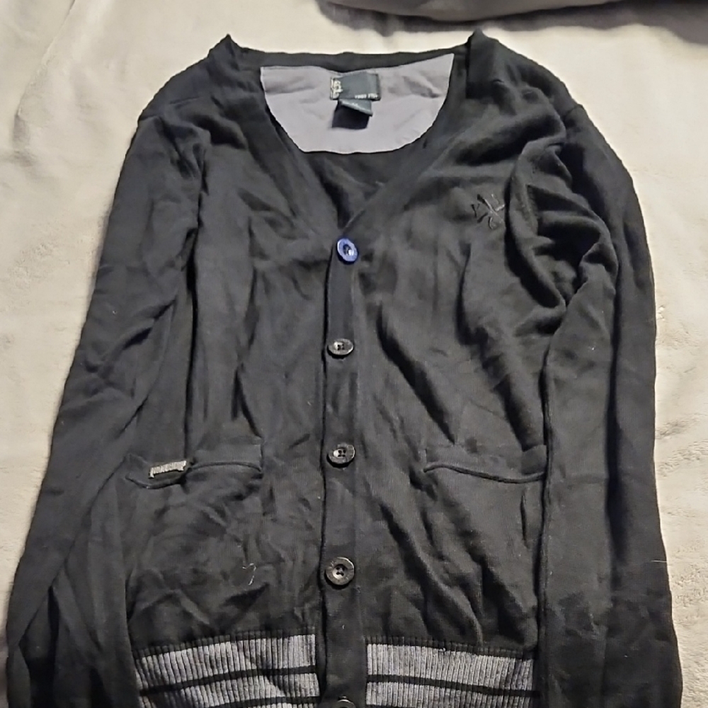 Iron Fist Black Cardigan Sweater